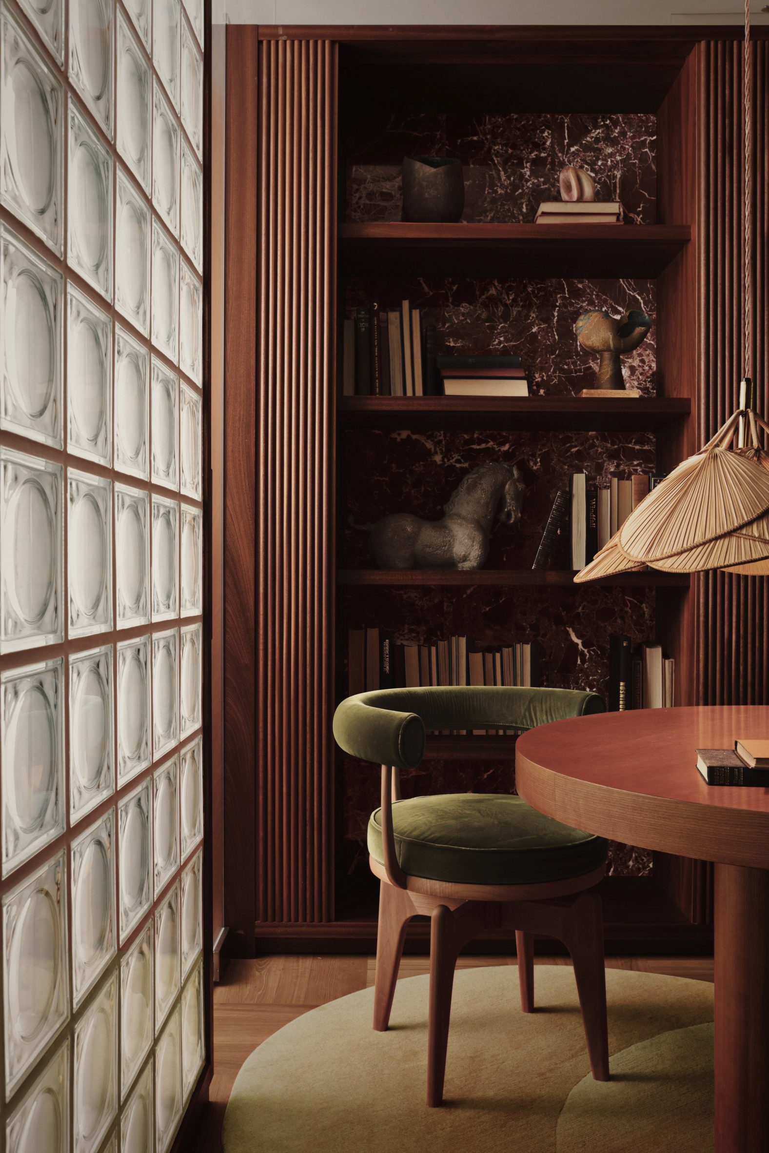 Charlotte Perriand chairs in Mayfair dining room