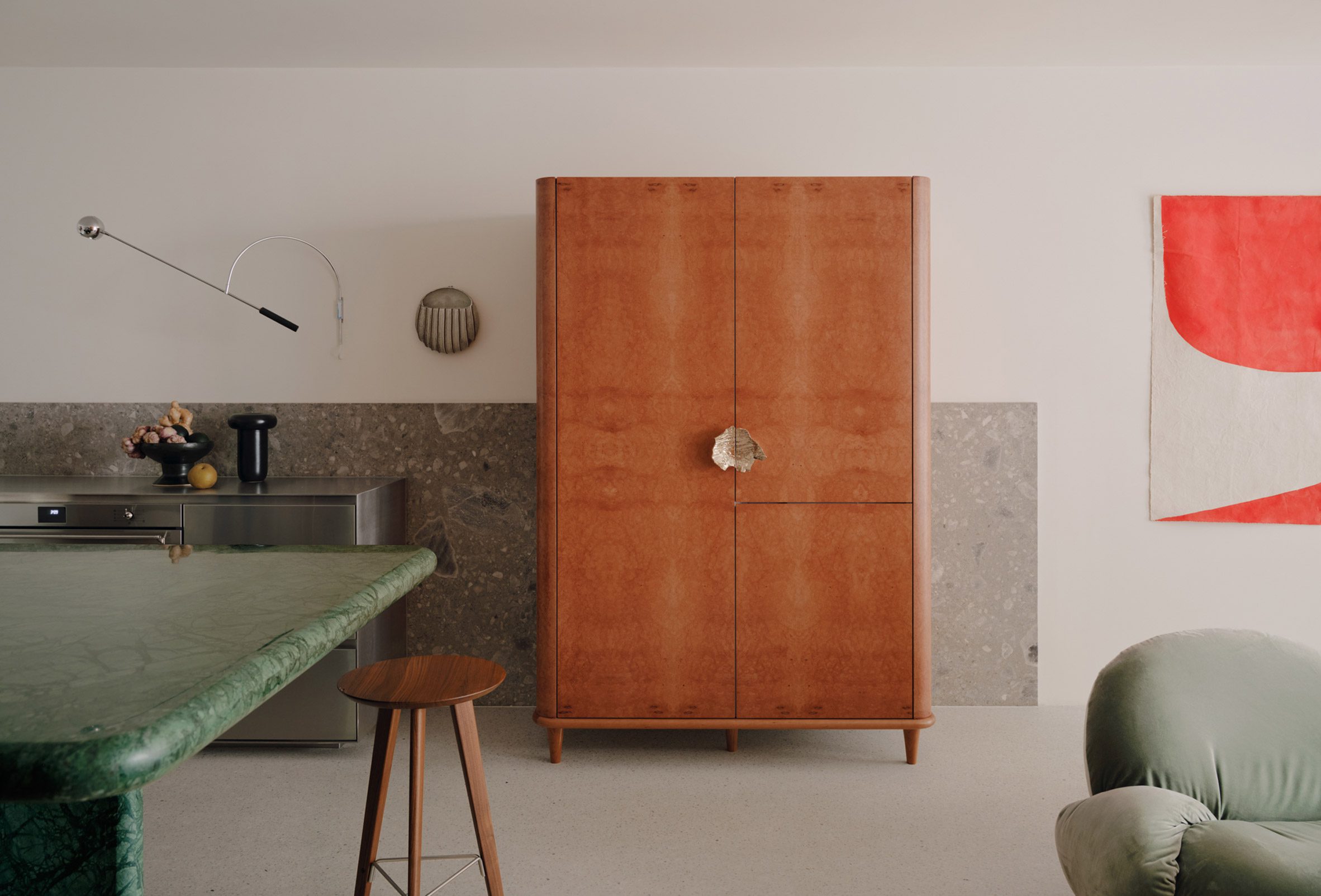 Unfitted kitchen inside Daddy Cool house