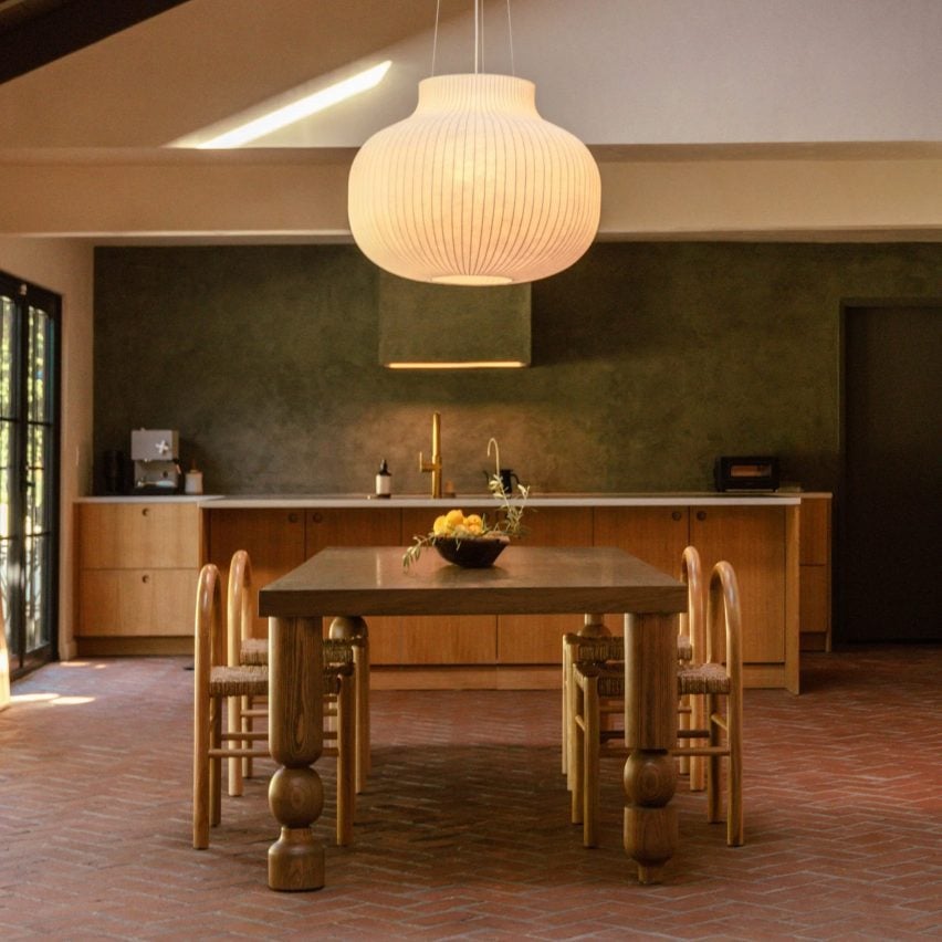 Living room with terracotta floor