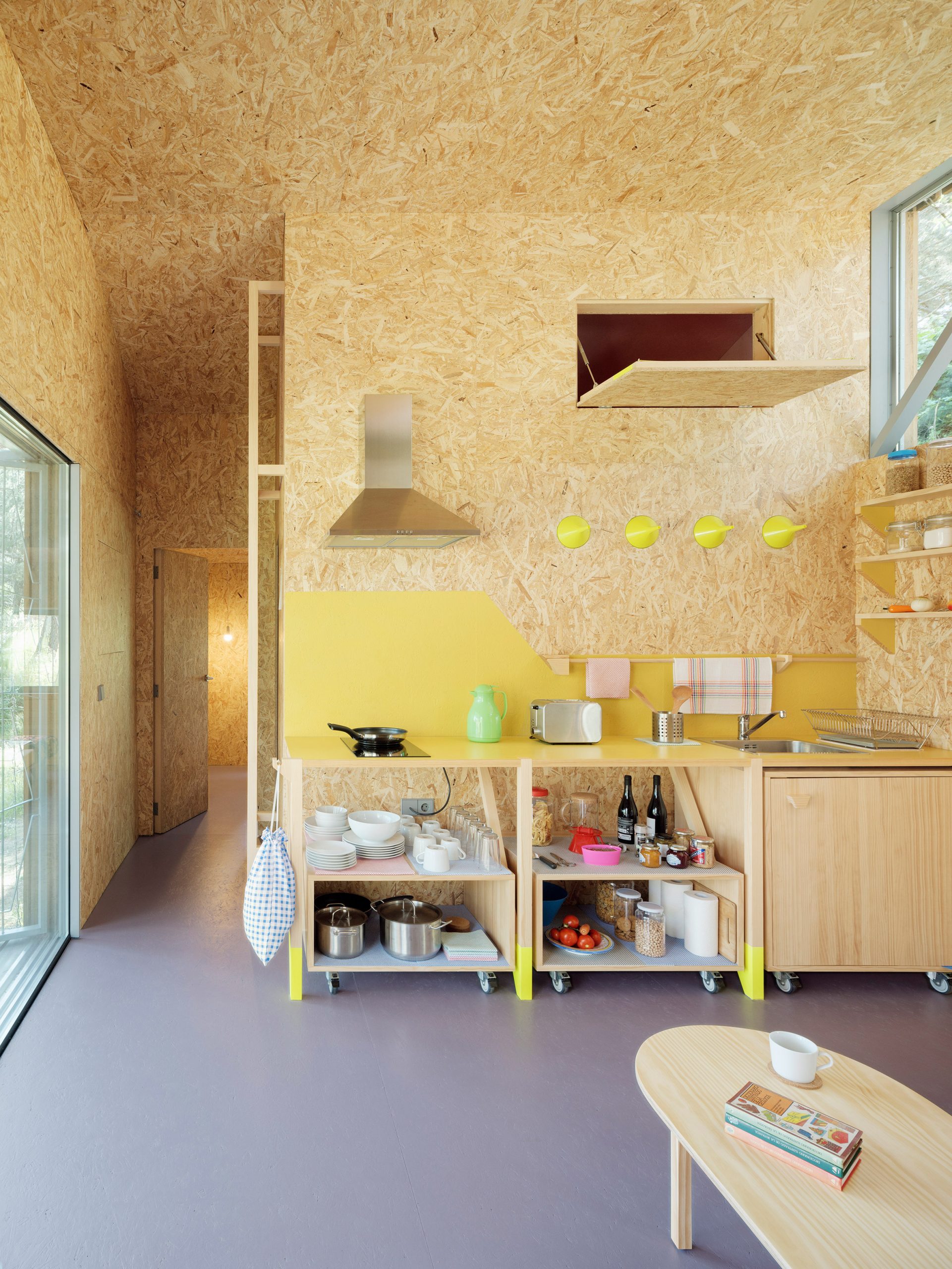 Interior of (Synanthro)Love Shack, (Tele)Working Abode, Spain, by Husos Architects