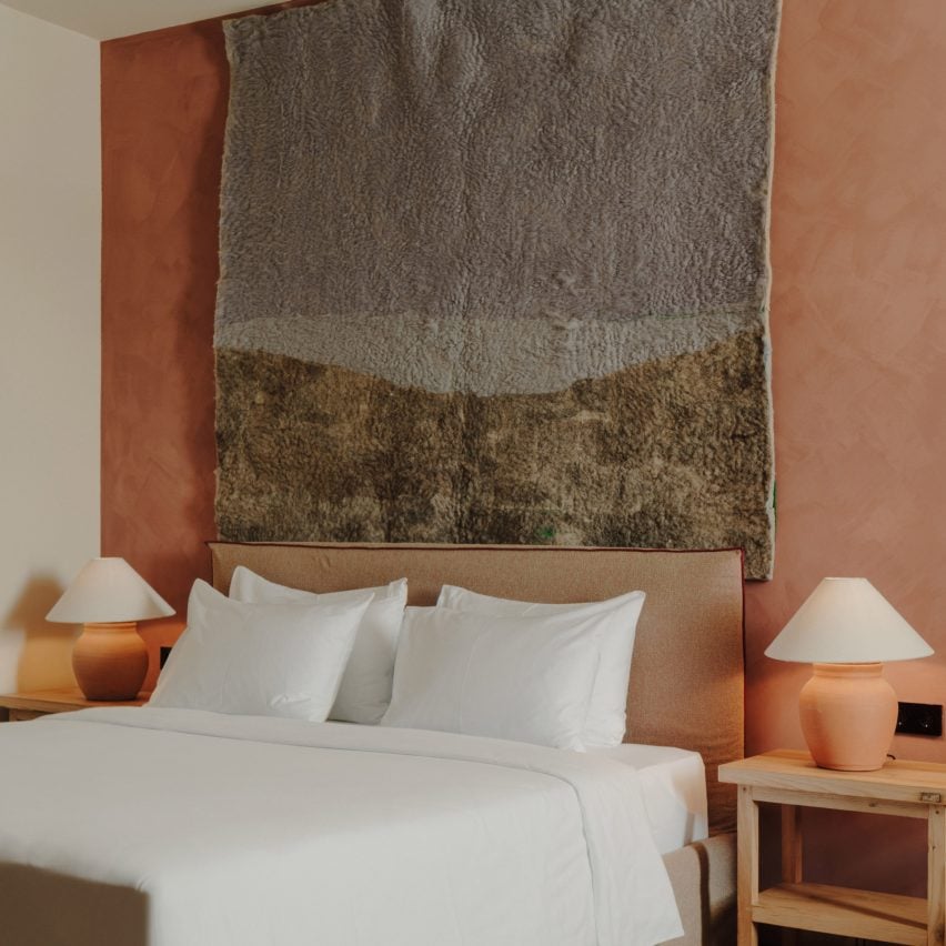 Guest room of Lopota Lake Resort & Spa in Georgia by 10:10 Interiors