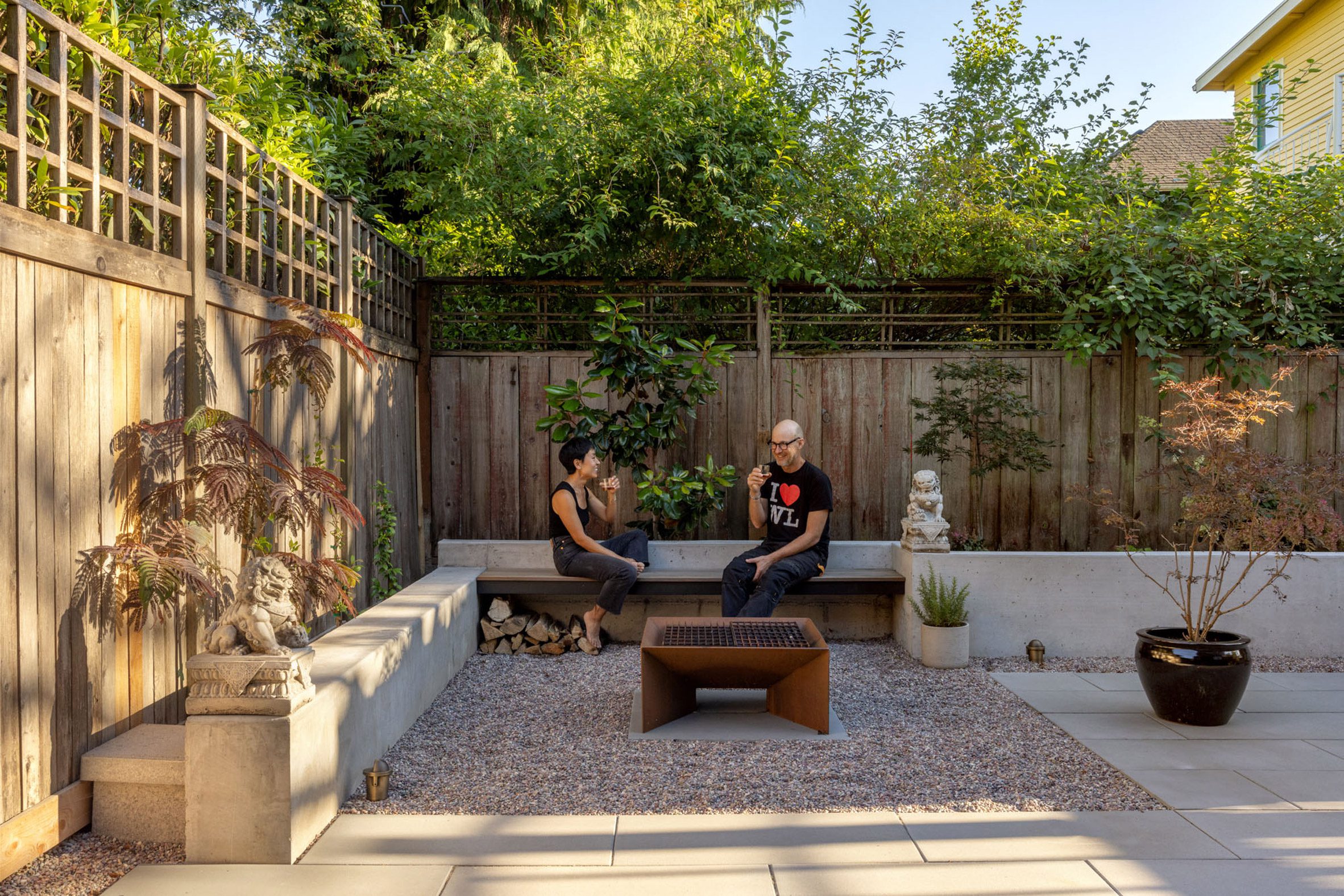 Back patio in Seattle house