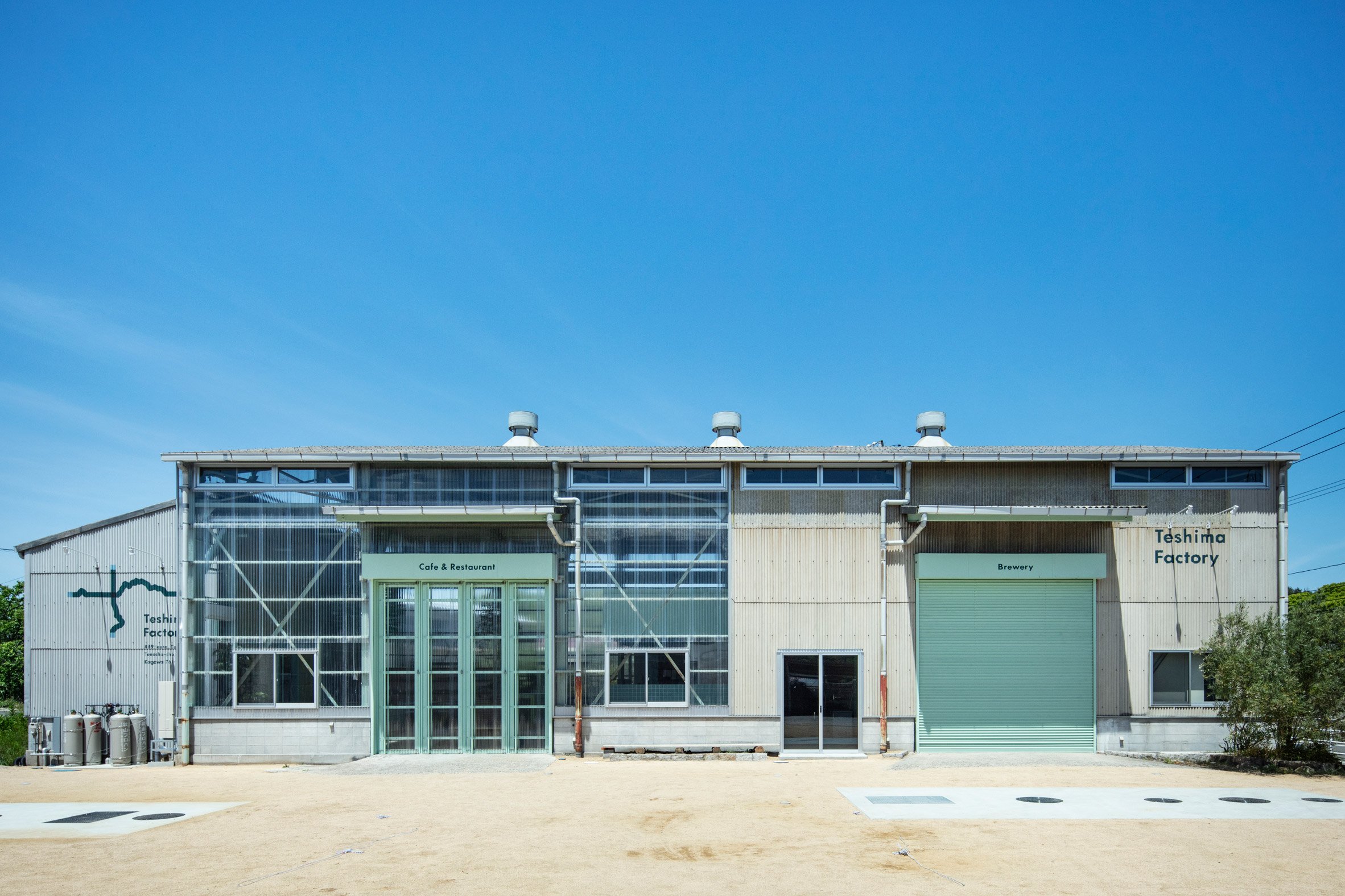 Exterior of cafe in Japan