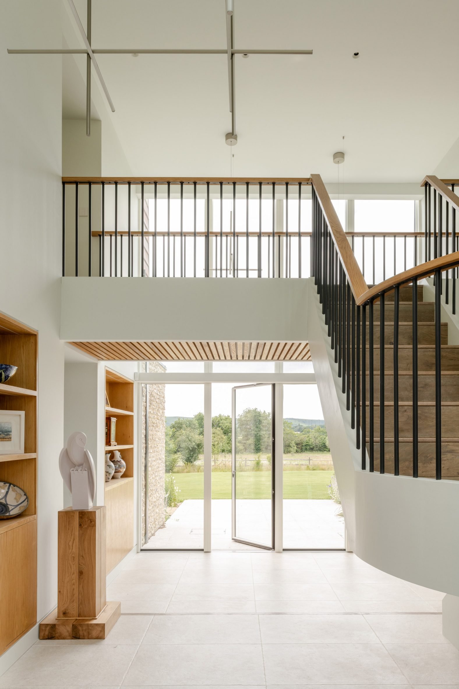 Atrium in Bulls Barn house by Selencky Parsons