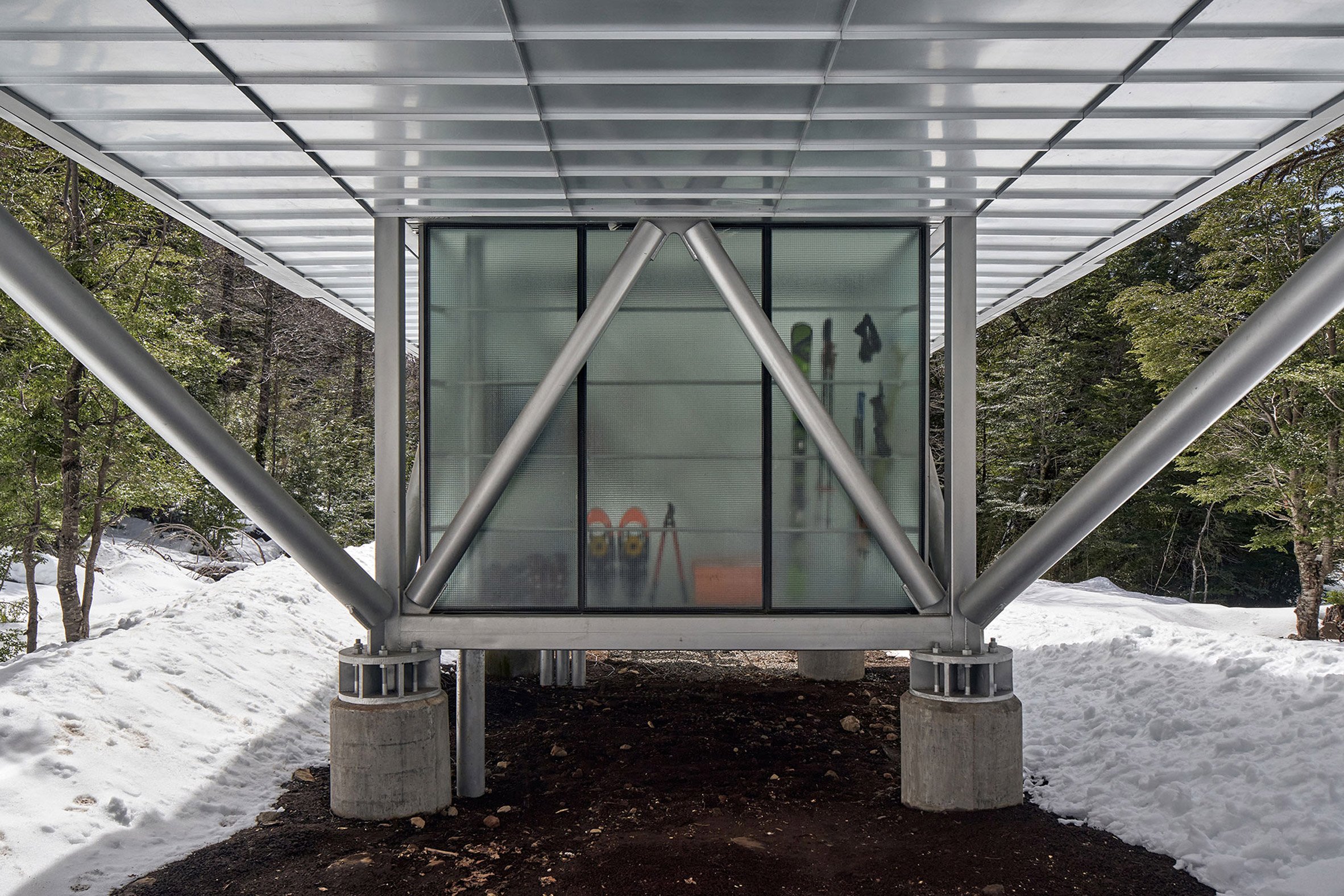 Base of metal house